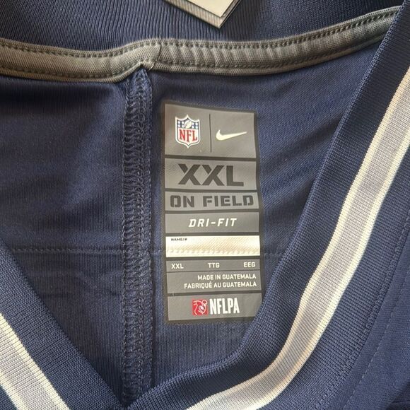 Mens Nike Ezekiel Elliott #21 Dallas Cowboys On Field Dri-Fit NFL Jersey XXL NWT - Picture 13 of 16
